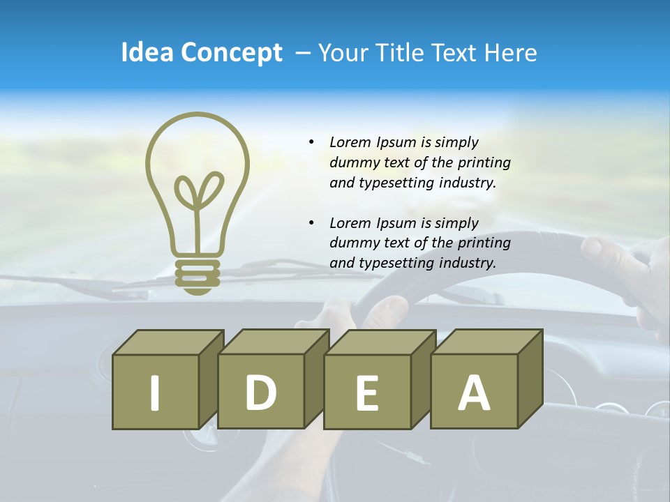 Front Person Transport PowerPoint Template