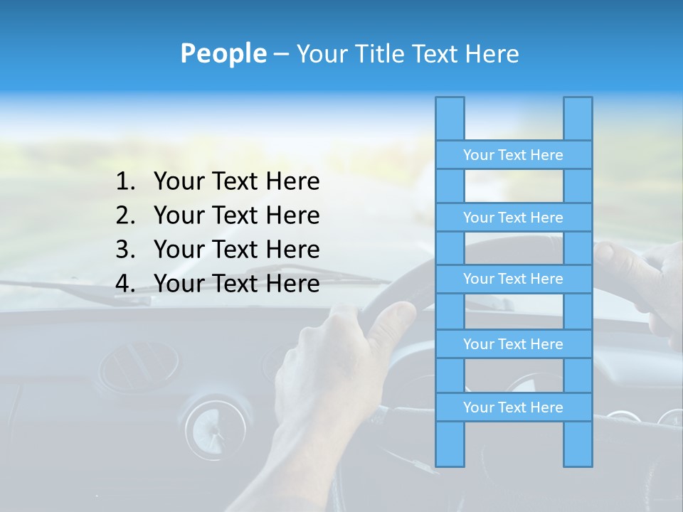 Front Person Transport PowerPoint Template