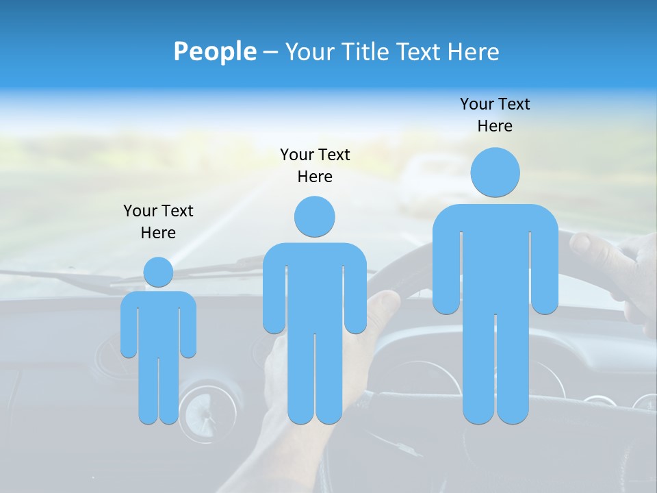 Front Person Transport PowerPoint Template