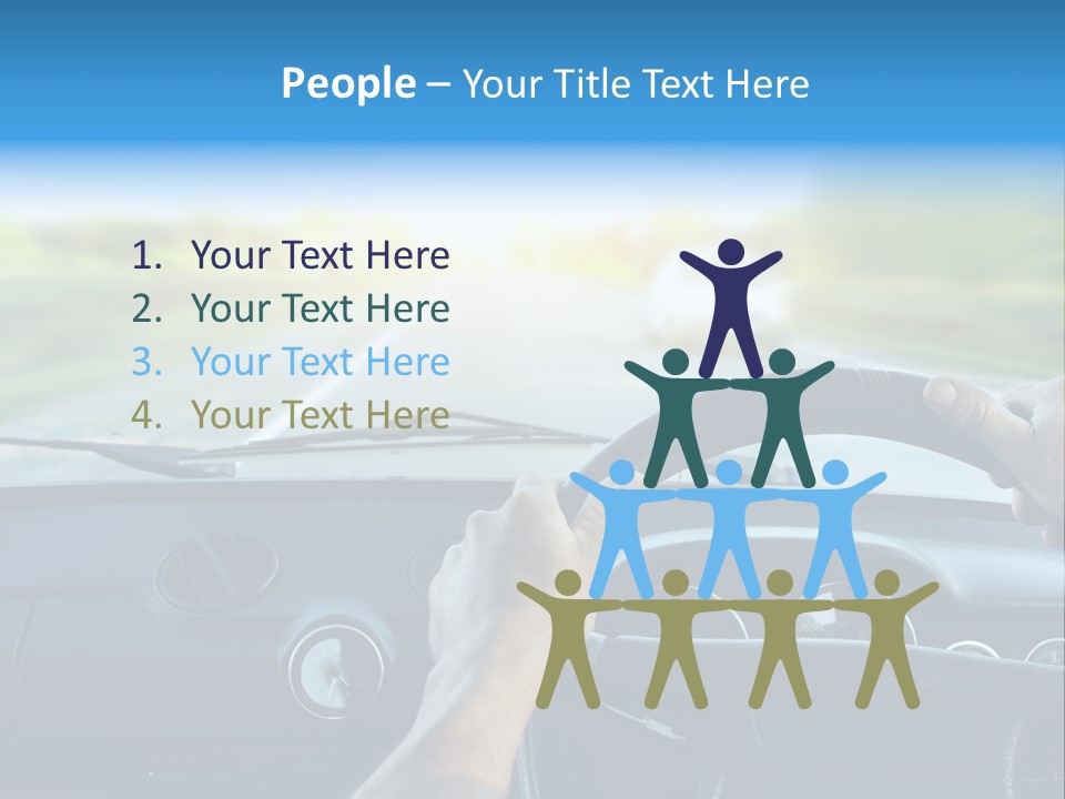 Front Person Transport PowerPoint Template