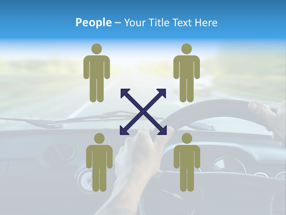 Front Person Transport PowerPoint Template