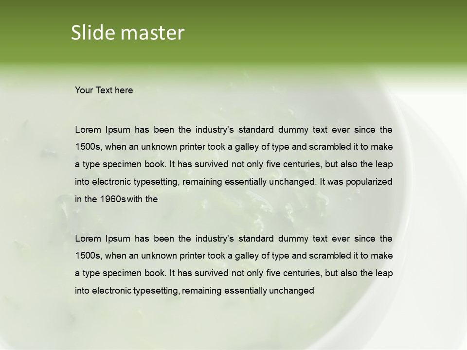 Green Kale Caldo PowerPoint Template