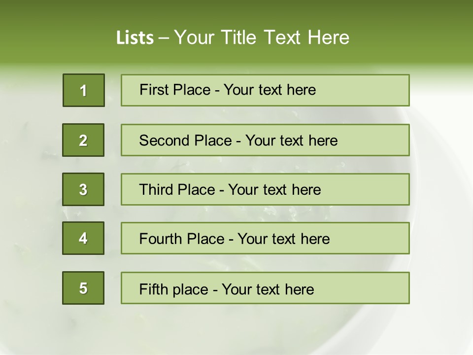 Green Kale Caldo PowerPoint Template