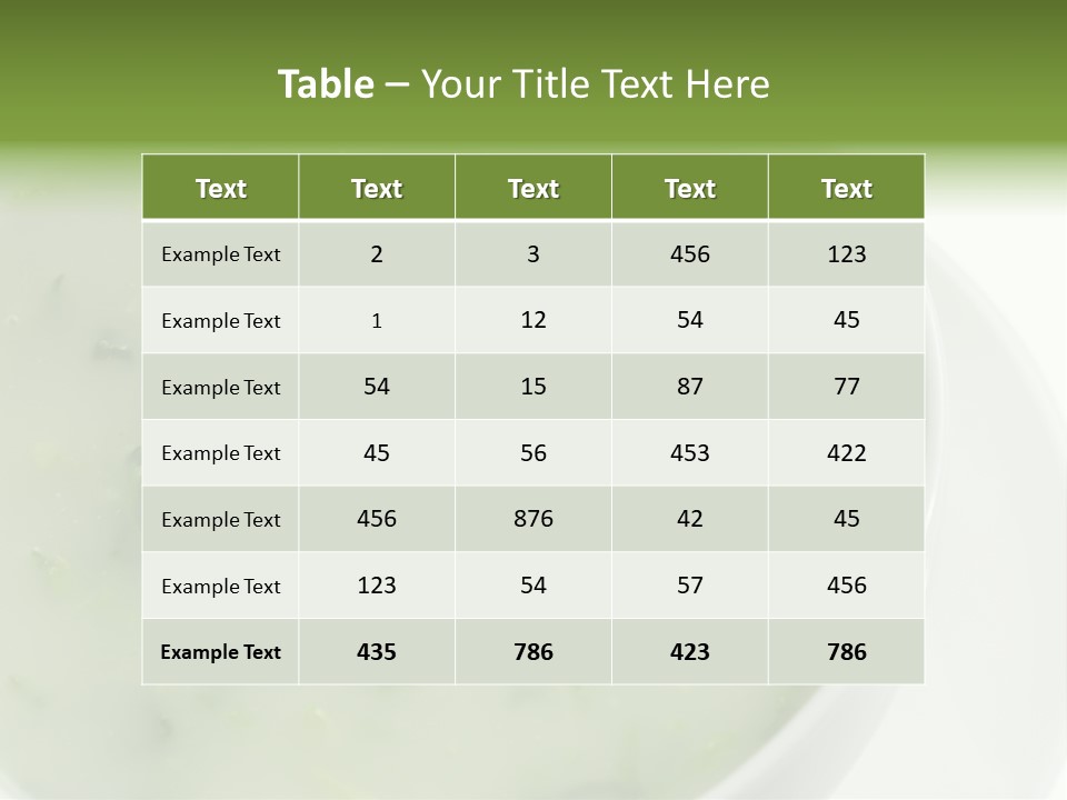 Green Kale Caldo PowerPoint Template