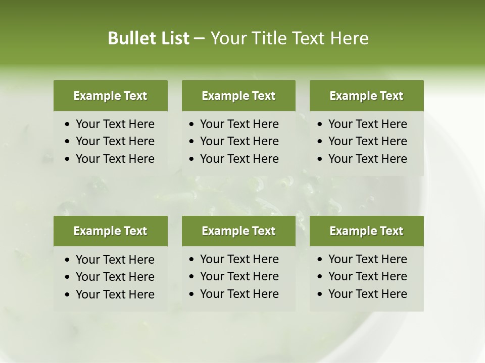 Green Kale Caldo PowerPoint Template