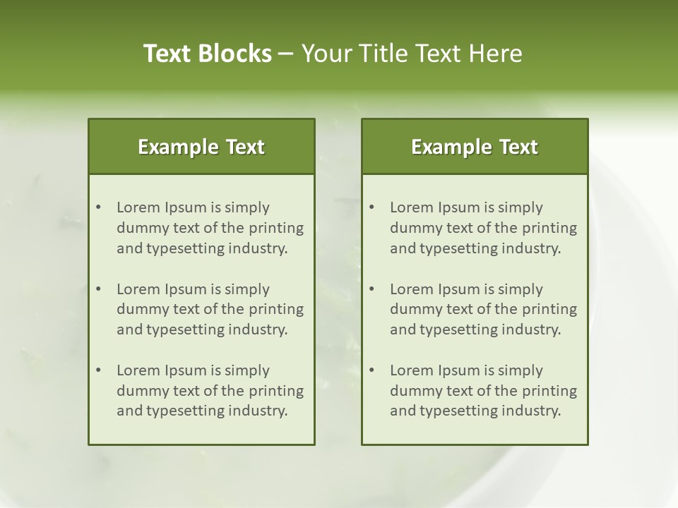 Green Kale Caldo PowerPoint Template
