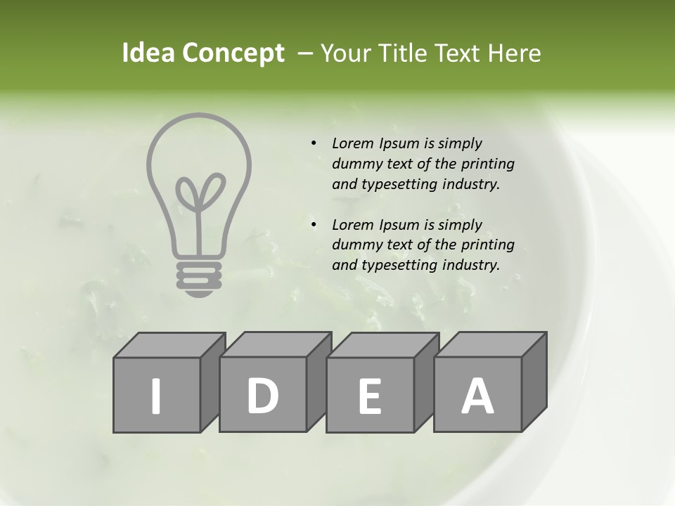 Green Kale Caldo PowerPoint Template