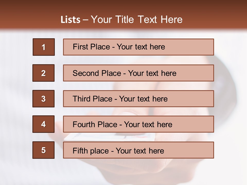 Banking Purchase Closeup PowerPoint Template