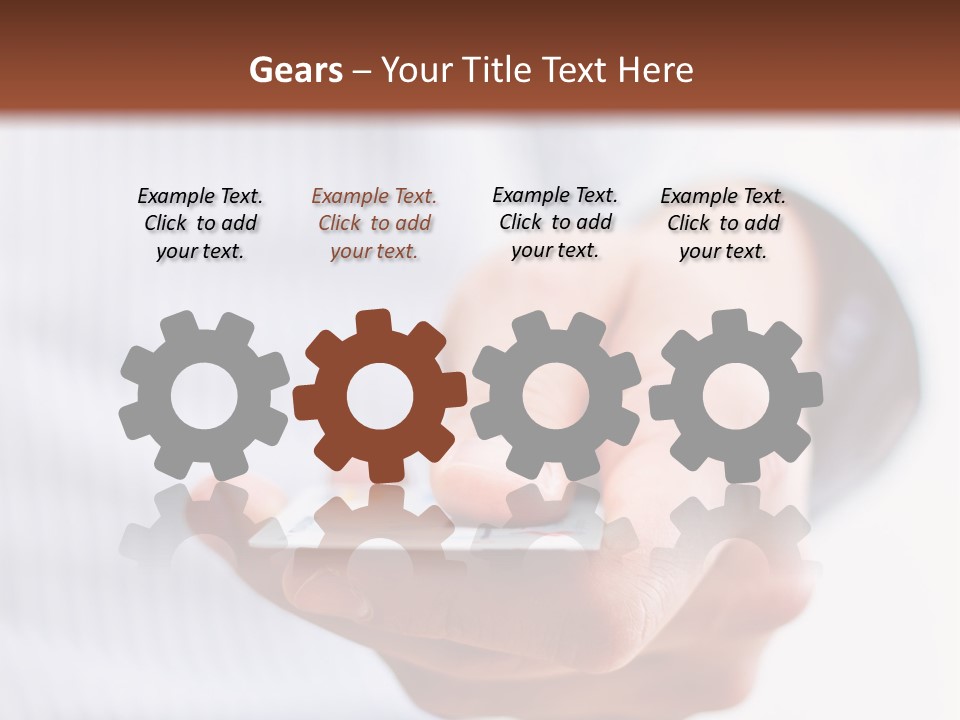 Banking Purchase Closeup PowerPoint Template