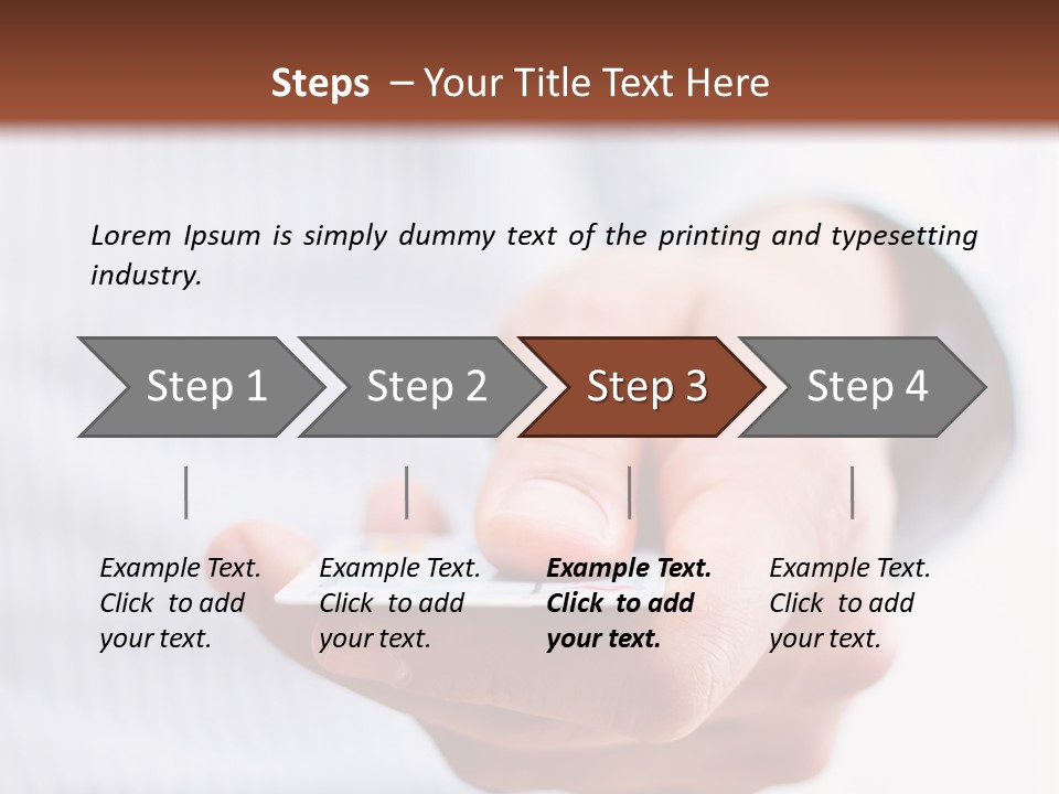 Banking Purchase Closeup PowerPoint Template