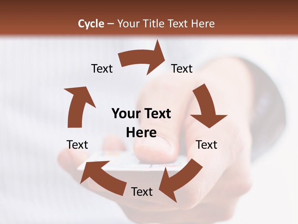 Banking Purchase Closeup PowerPoint Template