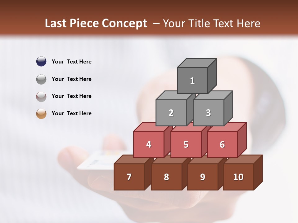 Banking Purchase Closeup PowerPoint Template