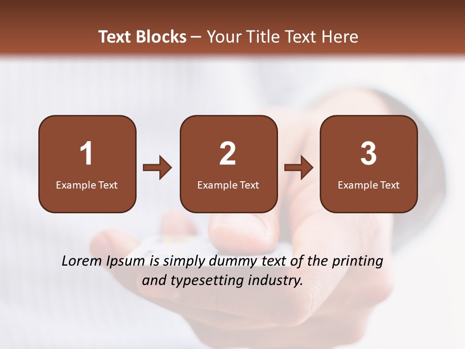 Banking Purchase Closeup PowerPoint Template