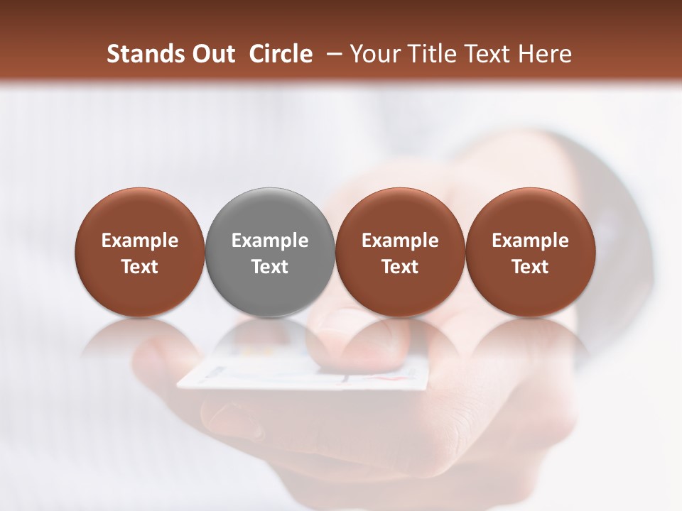 Banking Purchase Closeup PowerPoint Template