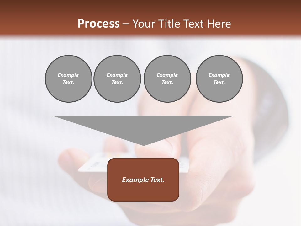 Banking Purchase Closeup PowerPoint Template