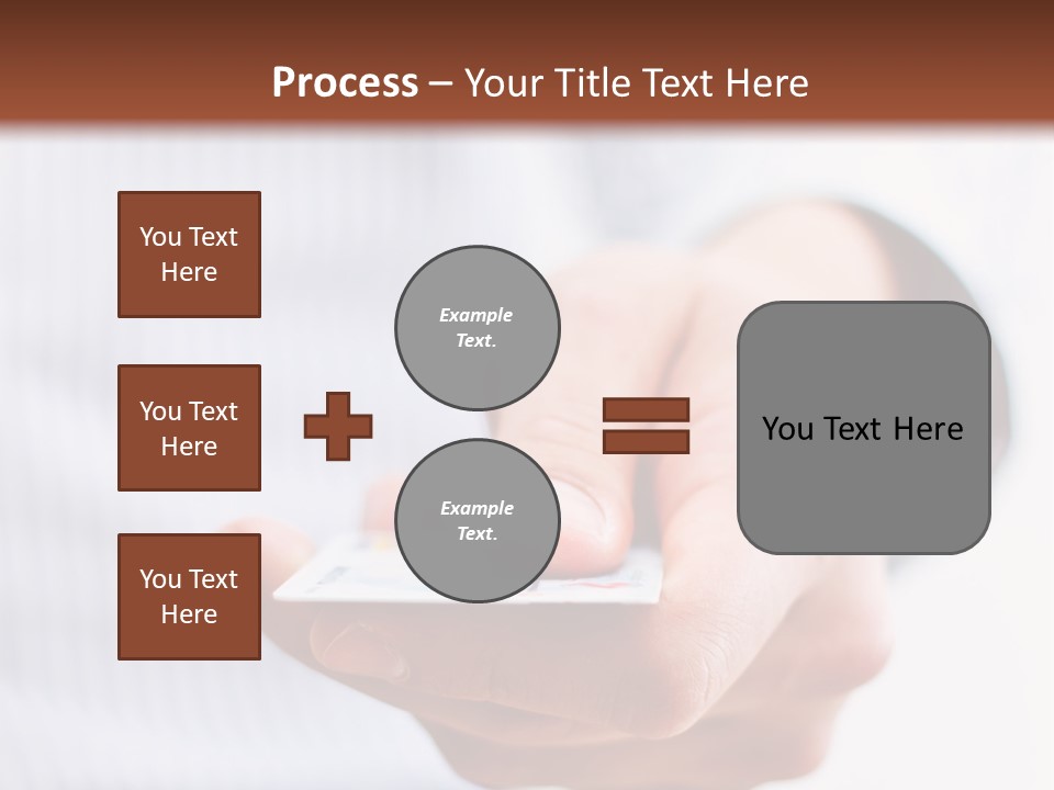 Banking Purchase Closeup PowerPoint Template