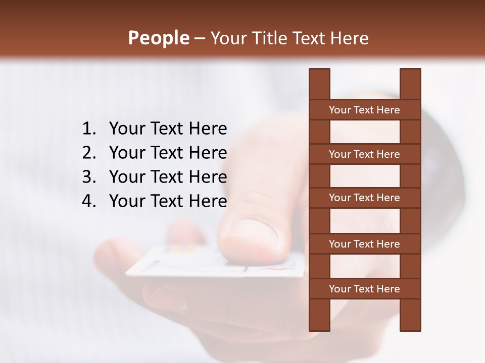 Banking Purchase Closeup PowerPoint Template