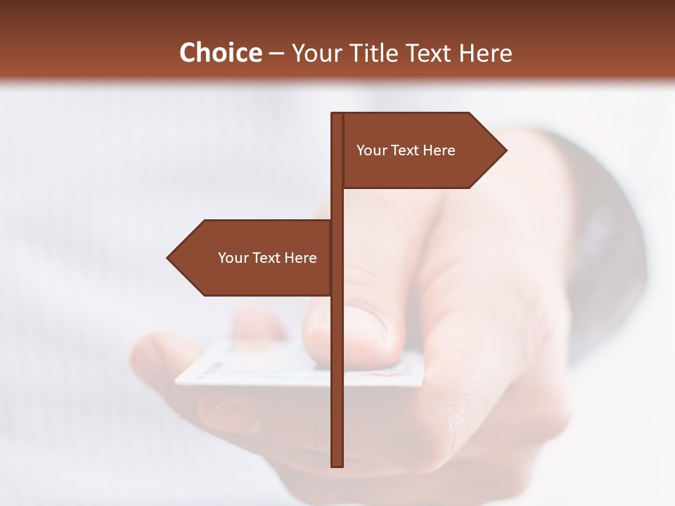 Banking Purchase Closeup PowerPoint Template