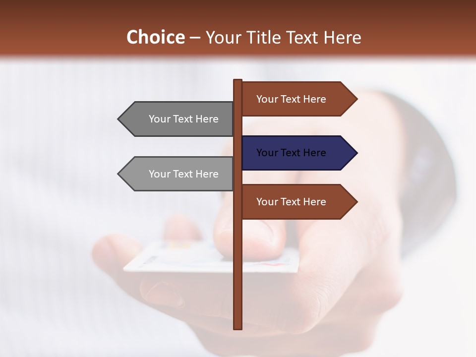 Banking Purchase Closeup PowerPoint Template