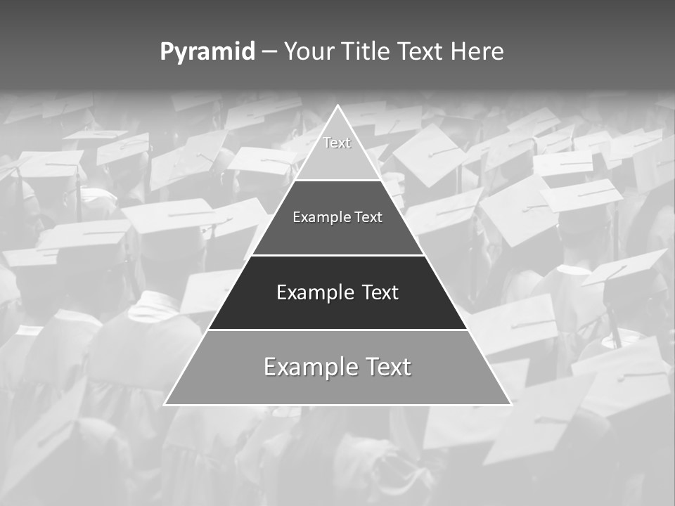 School Children Cap And Gown PowerPoint Template