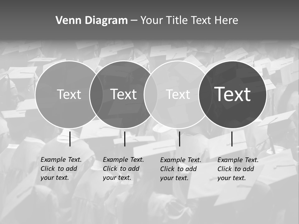 School Children Cap And Gown PowerPoint Template