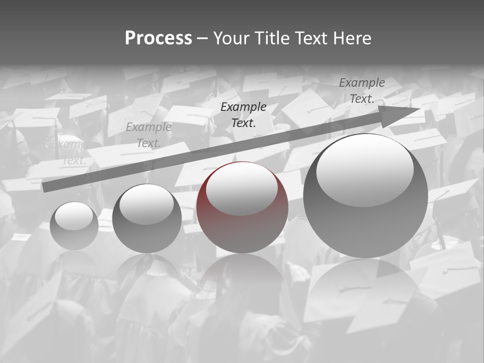 School Children Cap And Gown PowerPoint Template