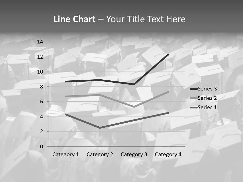 School Children Cap And Gown PowerPoint Template