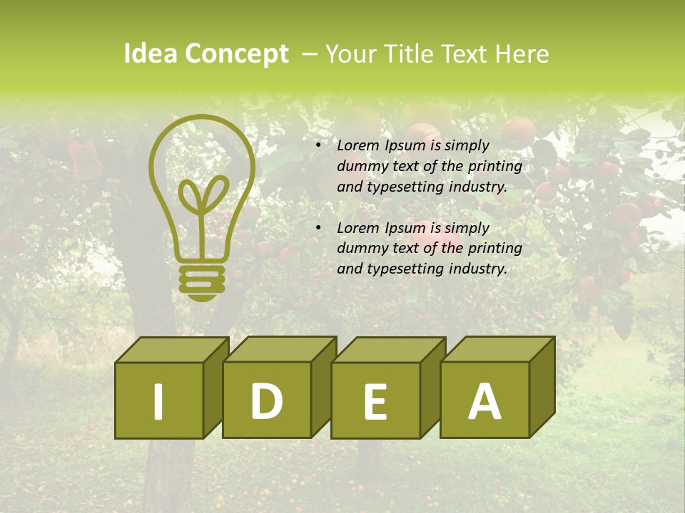 Day Red Image PowerPoint Template