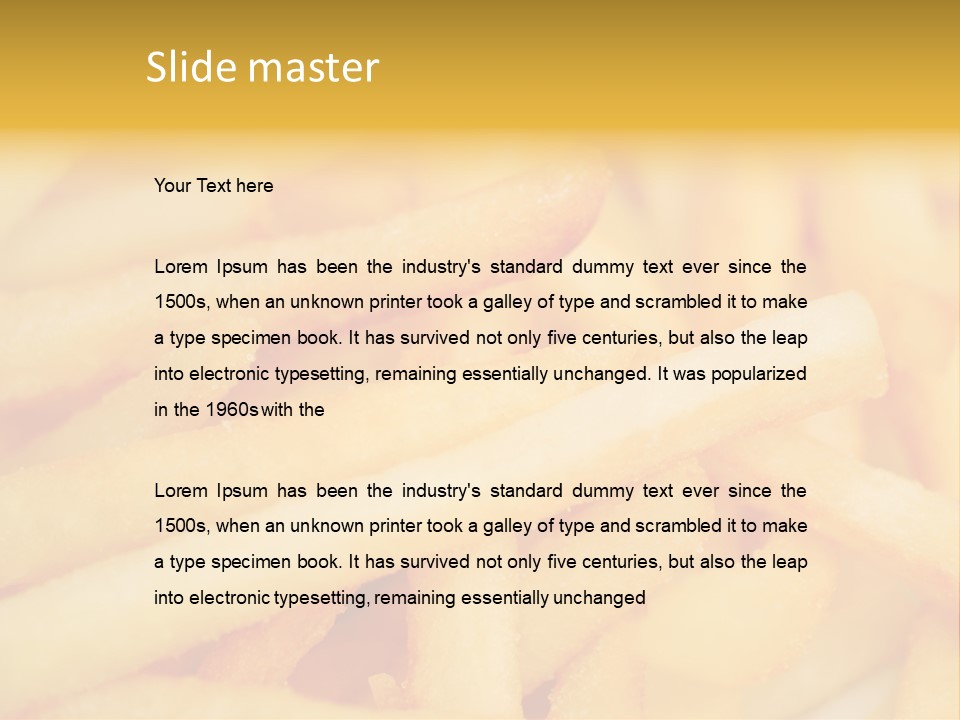 French Dish Photography PowerPoint Template