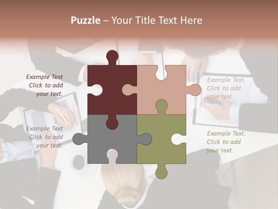 Team Executive Teamwork PowerPoint Template