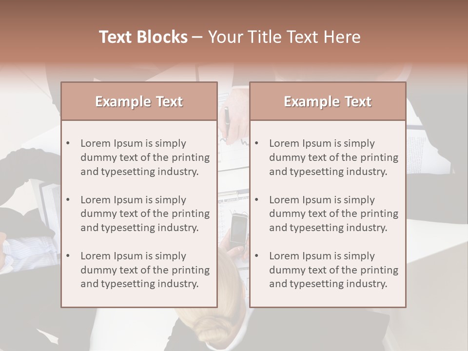 Team Executive Teamwork PowerPoint Template
