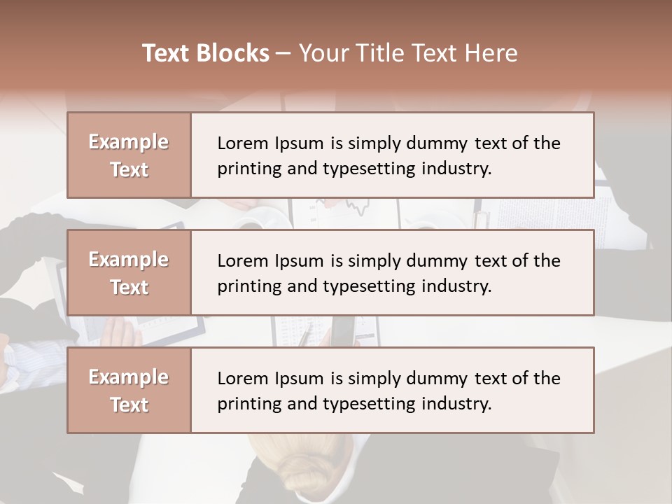 Team Executive Teamwork PowerPoint Template