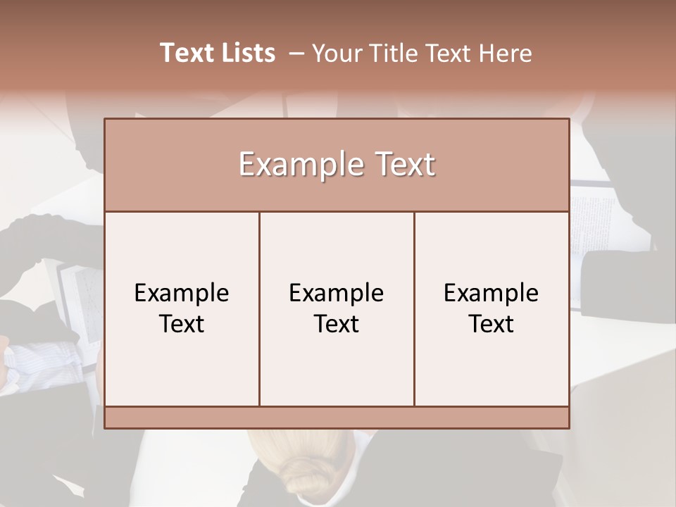 Team Executive Teamwork PowerPoint Template