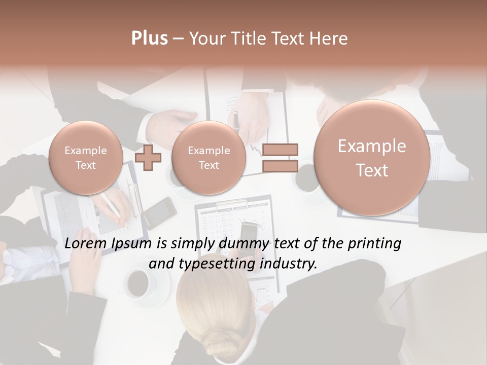Team Executive Teamwork PowerPoint Template