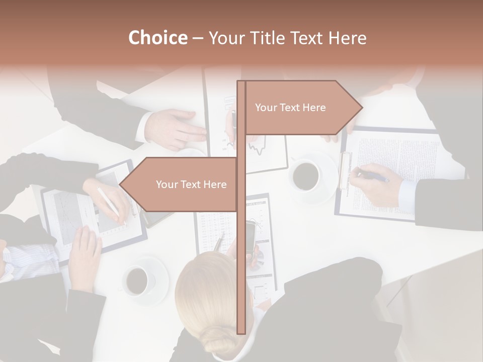 Team Executive Teamwork PowerPoint Template