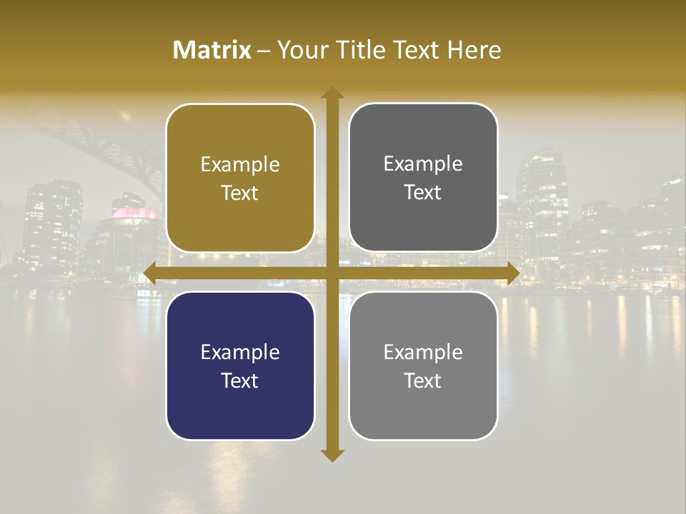 Highway Night Granville PowerPoint Template