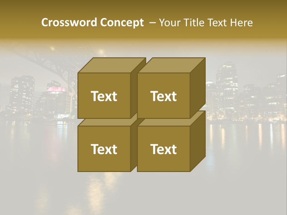 Highway Night Granville PowerPoint Template