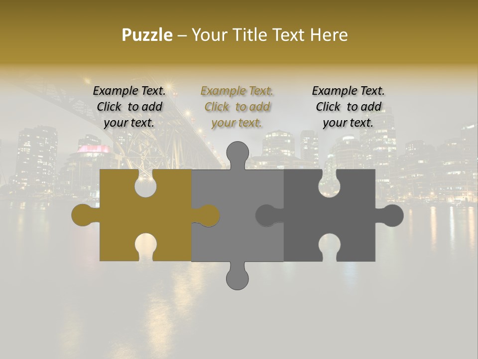 Highway Night Granville PowerPoint Template