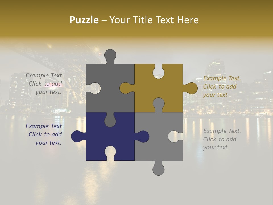 Highway Night Granville PowerPoint Template