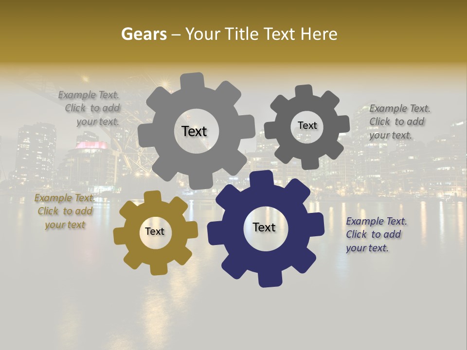 Highway Night Granville PowerPoint Template