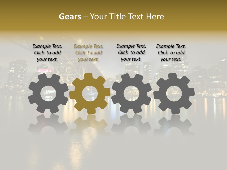 Highway Night Granville PowerPoint Template