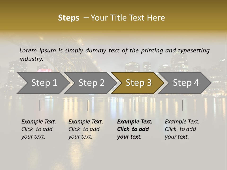 Highway Night Granville PowerPoint Template