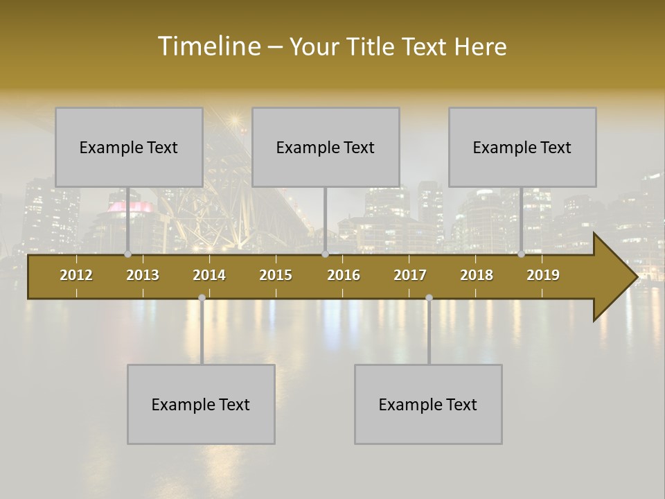 Highway Night Granville PowerPoint Template