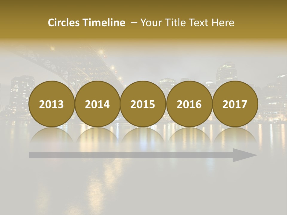 Highway Night Granville PowerPoint Template