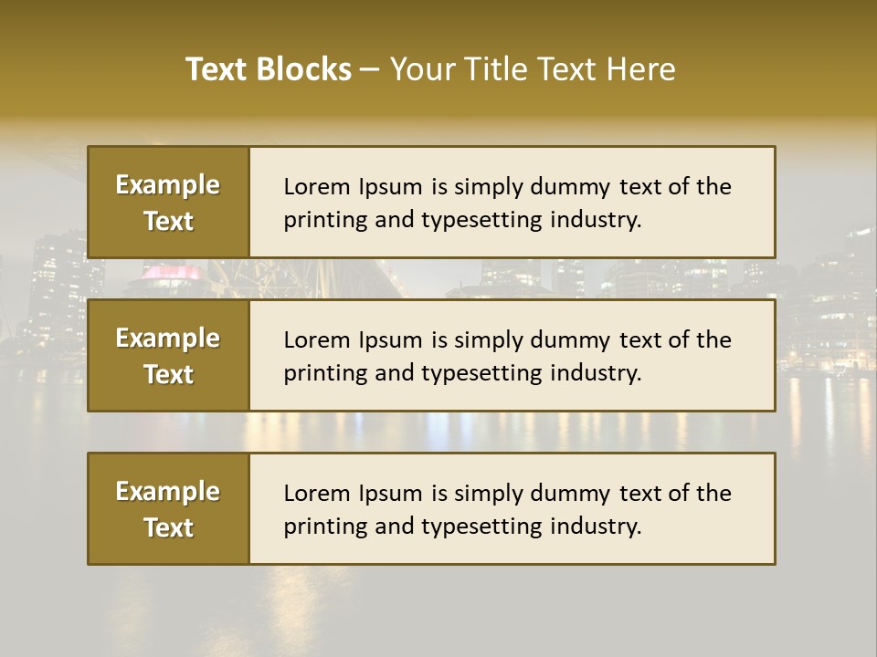 Highway Night Granville PowerPoint Template