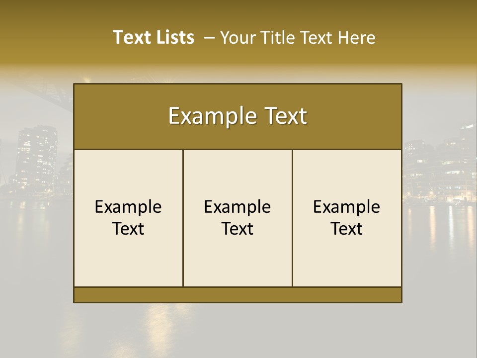 Highway Night Granville PowerPoint Template