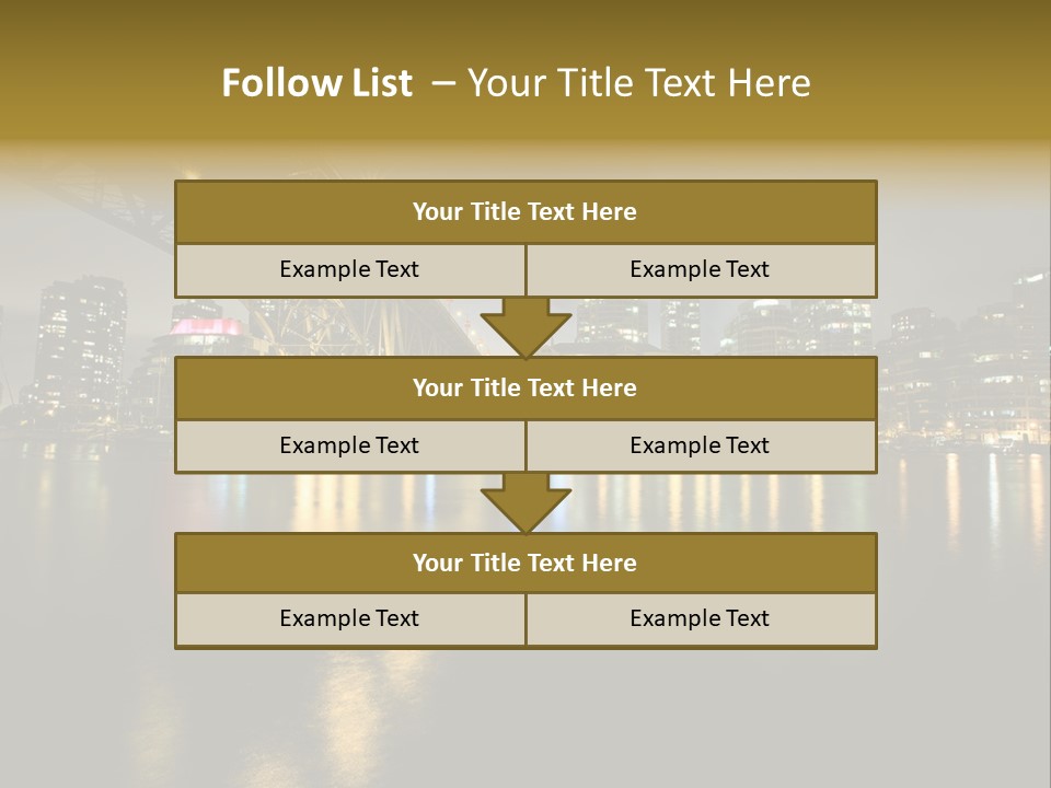 Highway Night Granville PowerPoint Template