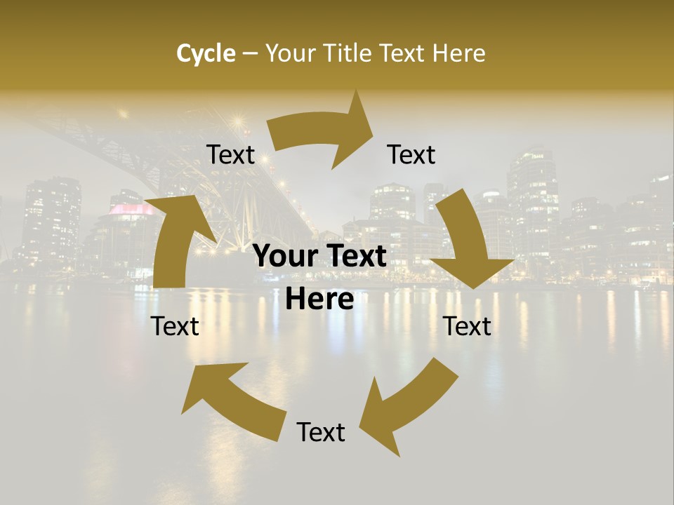 Highway Night Granville PowerPoint Template