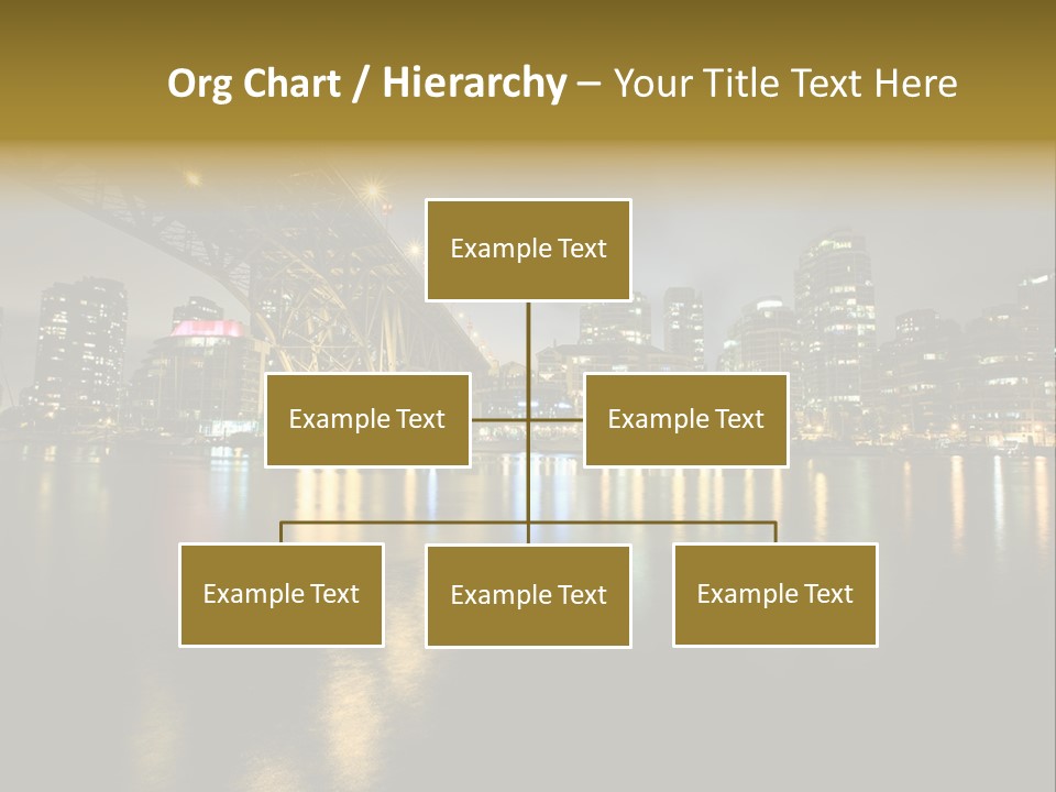 Highway Night Granville PowerPoint Template
