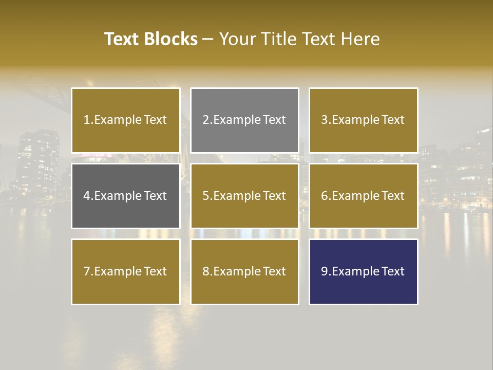 Highway Night Granville PowerPoint Template